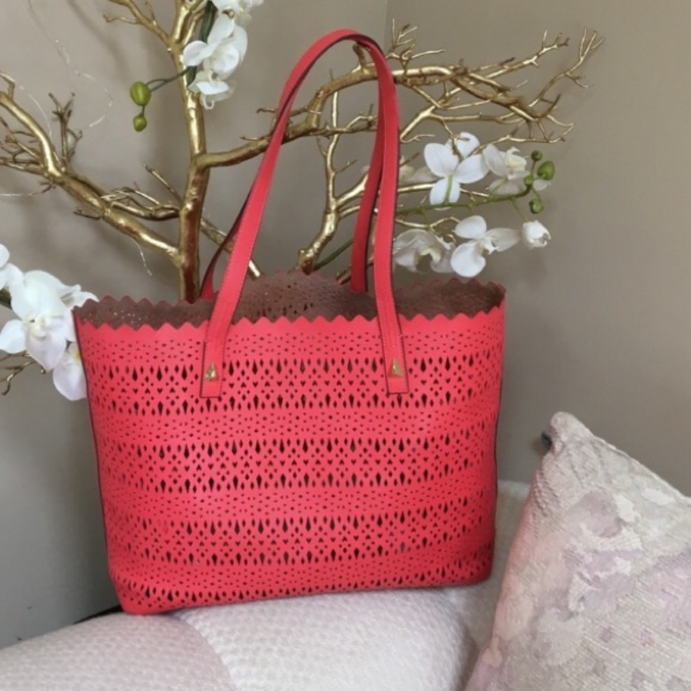 Brand New Stella and Dot Perforated Leather Tote